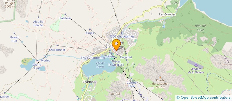 localisation de l'entreprise MADAME JOELLE MENETRIER à TIGNES