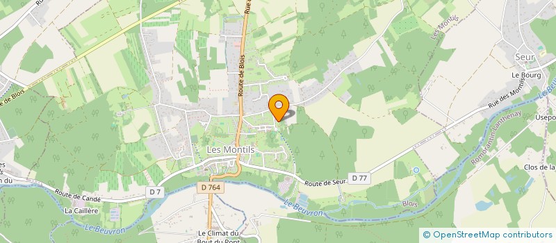 localisation de l'entreprise MADAME JOELLE MEUNIER  LES MONTILS