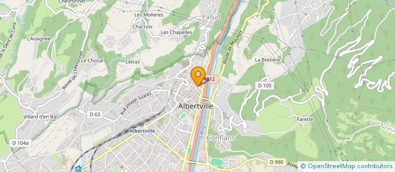 localisation de l'entreprise MADAME JOELLE MILLET à ALBERTVILLE