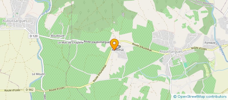 localisation de l'entreprise MADAME JOELLE MONTECH à ARPAILLARGUES-ET-AUREILLAC