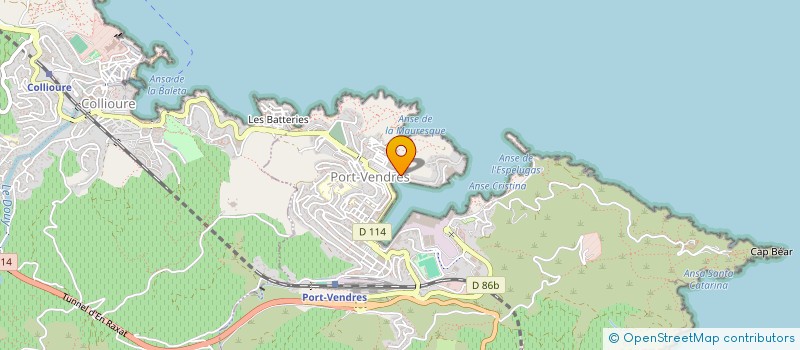 localisation de l'entreprise MADAME JOELLE MORIN  PORT-VENDRES