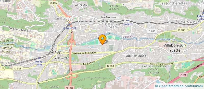 localisation de l'entreprise MADAME JOELLE MOUSSINGA à ORSAY