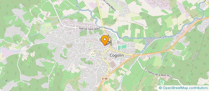 localisation de l'entreprise MADAME JOELLE MUZEAU à COGOLIN
