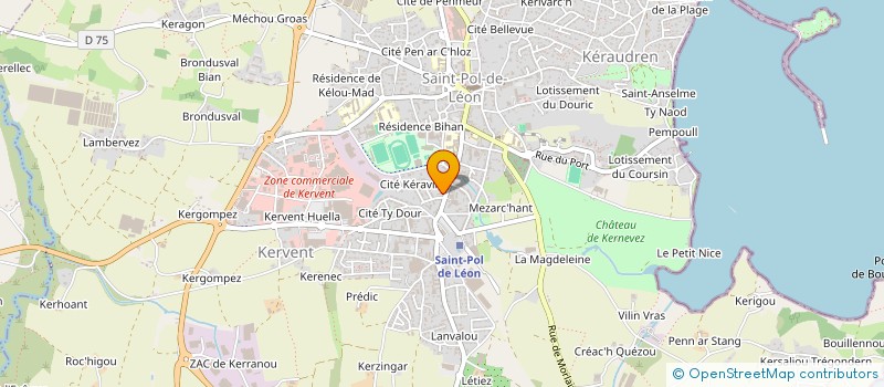 localisation de l'entreprise MADAME JOELLE NEDELEC  SAINT-POL-DE-LEON