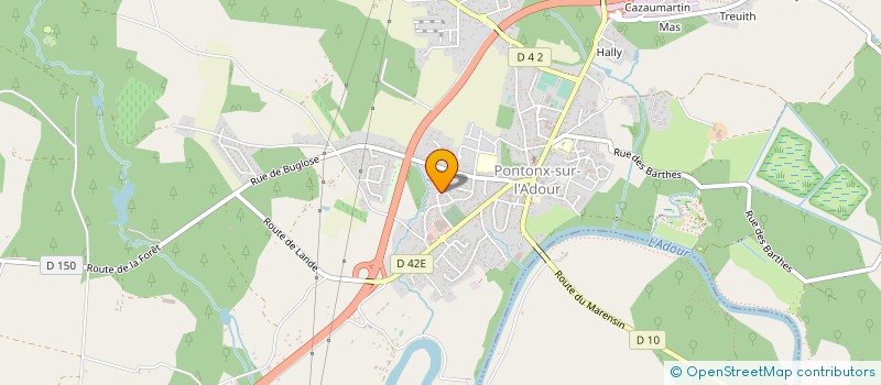 localisation de l'entreprise MADAME JOELLE NOBLECOURT  PONTONX-SUR-L'ADOUR