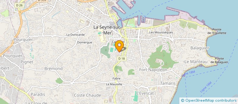 localisation de l'entreprise MADAME JOELLE NOIRE à LA SEYNE-SUR-MER