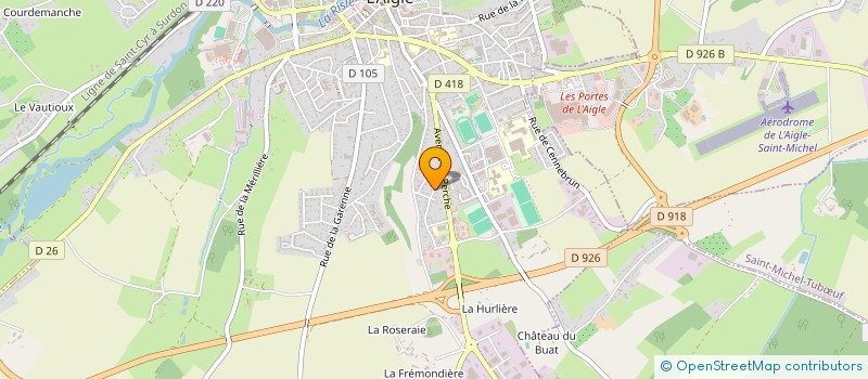 localisation de l'entreprise MADAME JOELLE NZUZI à L'AIGLE