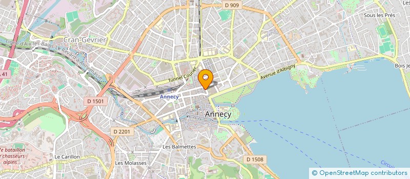 localisation de l'entreprise MADAME JOELLE OUABEL à ANNECY