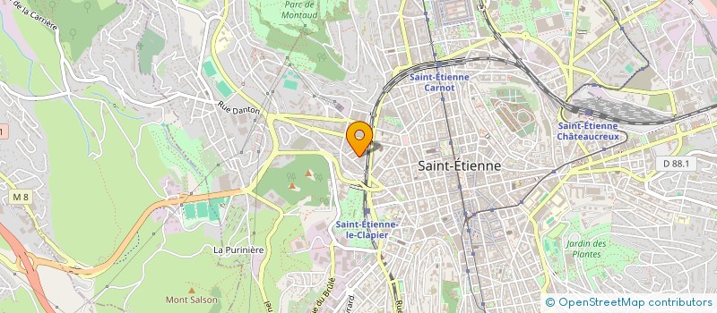 localisation de l'entreprise MADAME JOELLE PANOZZO  SAINT-ETIENNE