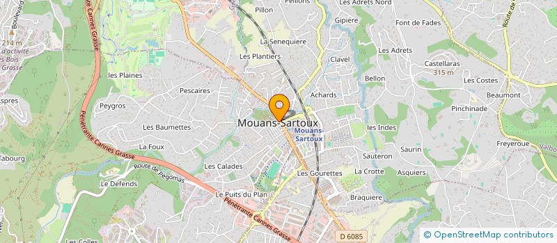 localisation de l'entreprise MADAME JOELLE PAREJA  MOUANS-SARTOUX