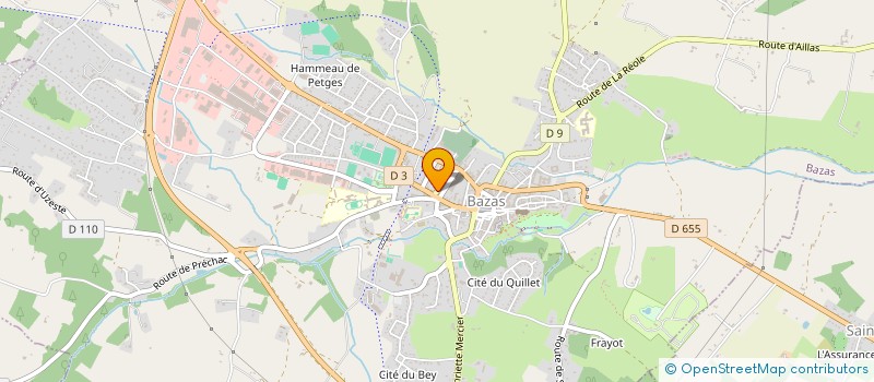 localisation de l'entreprise MADAME JOELLE PAYET  BAZAS