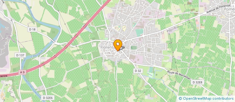 localisation de l'entreprise MADAME JOELLE PELLICER à FLORENSAC