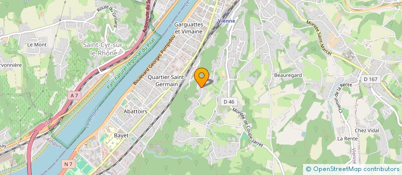 localisation de l'entreprise MADAME JOELLE PERRADIN à VIENNE