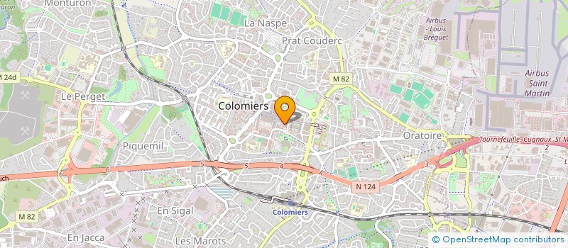 localisation de l'entreprise MADAME JOELLE PERRAULT à COLOMIERS