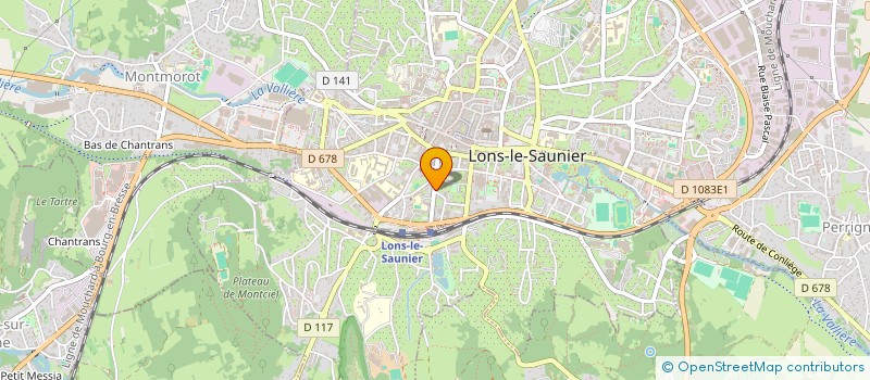 localisation de l'entreprise MADAME JOELLE PERRIN  LONS-LE-SAUNIER