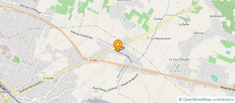 localisation de l'entreprise MADAME JOELLE PERUZZETTO à MARMANDE