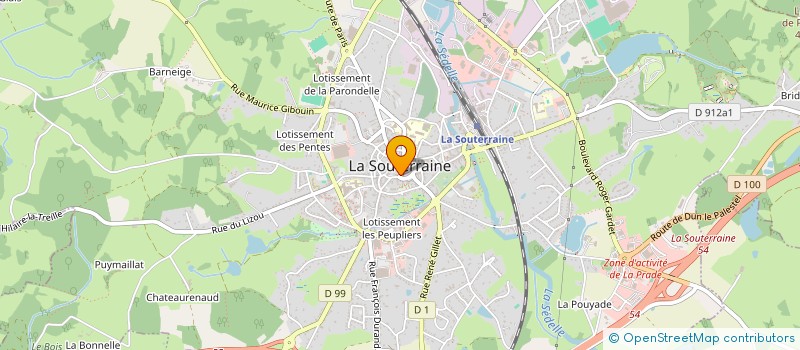 localisation de l'entreprise MADAME JOELLE PETIT à LA SOUTERRAINE