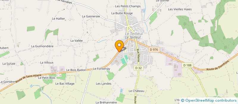 localisation de l'entreprise MADAME JOELLE PIERREL  LE TEILLEUL