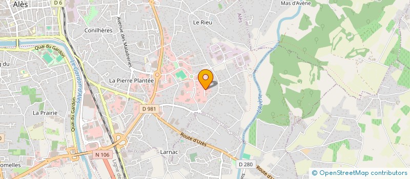 localisation de l'entreprise MADAME JOELLE RAKOWSKI  ALES