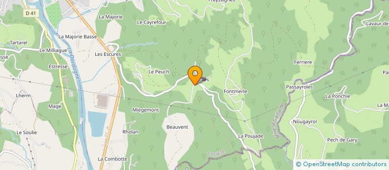 localisation de l'entreprise MADAME JOELLE RAVEAU  LIOURDRES