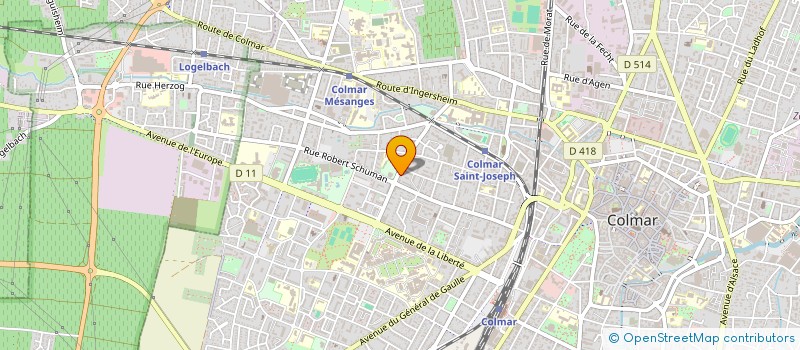 localisation de l'entreprise MADAME JOELLE REGINE JOUFFROY  COLMAR