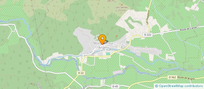 localisation de l'entreprise MADAME JOELLE REVERTEGAT  MONTFORT SUR ARGENS