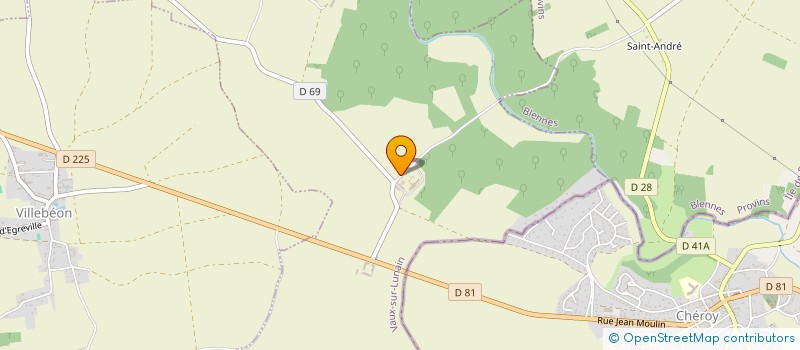 localisation de l'entreprise MADAME JOELLE RIBEYROTTE  VAUX-SUR-LUNAIN