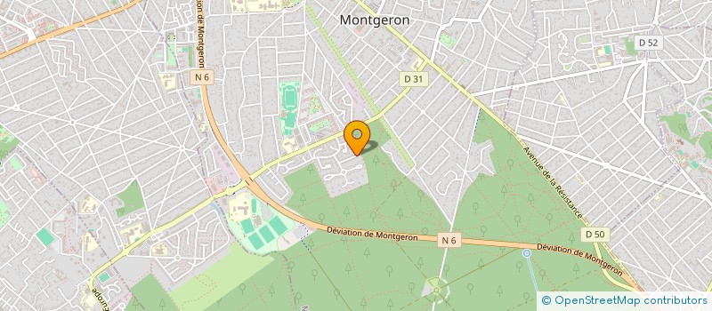 localisation de l'entreprise MADAME JOELLE ROBIN  MONTGERON