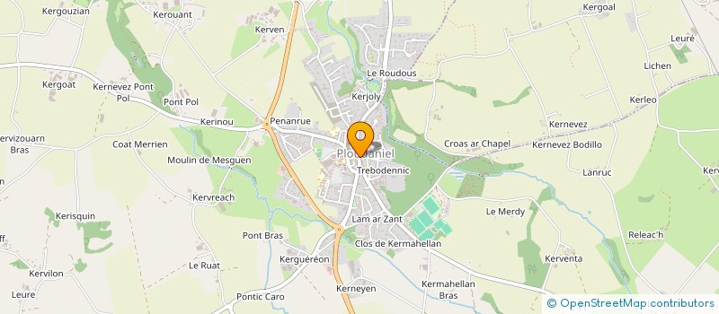 localisation de l'entreprise MADAME JOELLE ROC'H  PLOUDANIEL