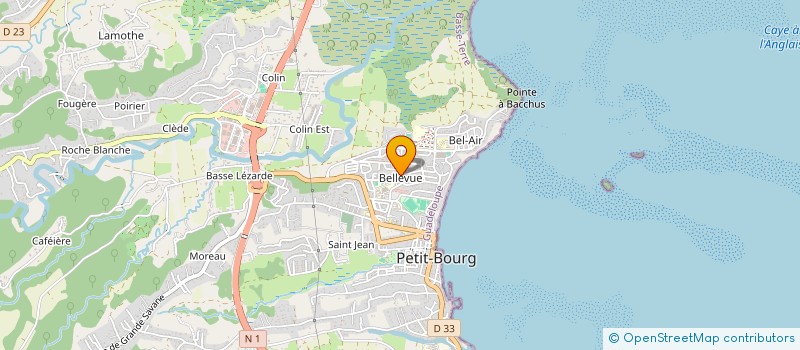 localisation de l'entreprise MADAME JOELLE ROQUELAURE  PETIT BOURG