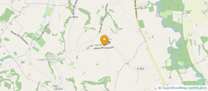 localisation de l'entreprise MADAME JOELLE SAINTE MARIE  LAGARDE