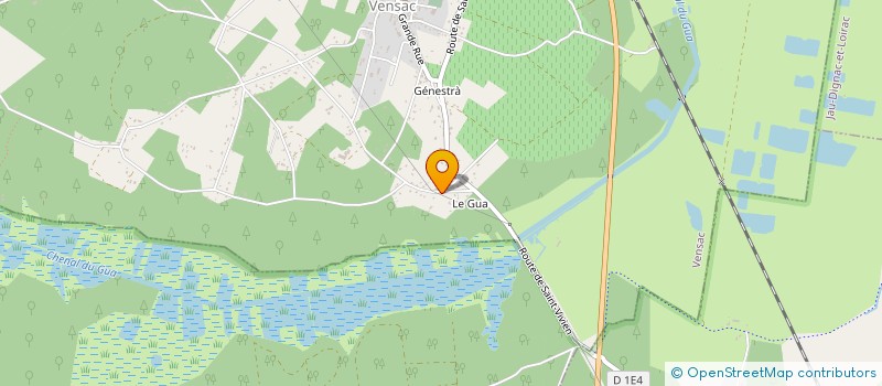 localisation de l'entreprise MADAME JOELLE SENTUCQ  VENSAC