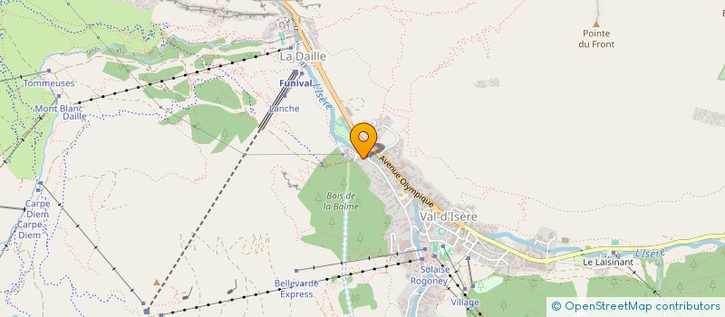 localisation de l'entreprise MADAME JOELLE SERGENTI  VAL-D'ISERE