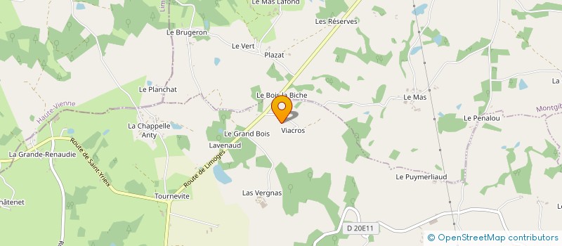 localisation de l'entreprise MADAME JOELLE SIAUVE  LUBERSAC