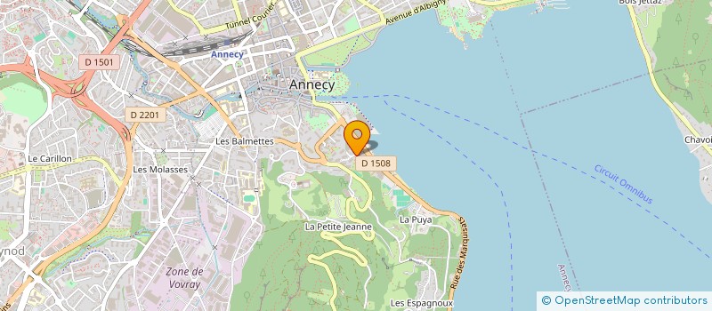 localisation de l'entreprise MADAME JOELLE SIOCHAN DE KERSABIEC à ANNECY