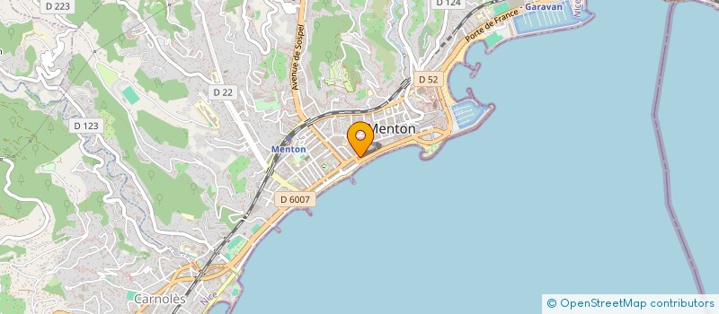 localisation de l'entreprise MADAME JOELLE SONKE à MENTON