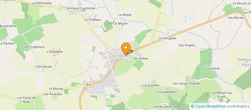 localisation de l'entreprise MADAME JOELLE SOREAU à COURTOMER