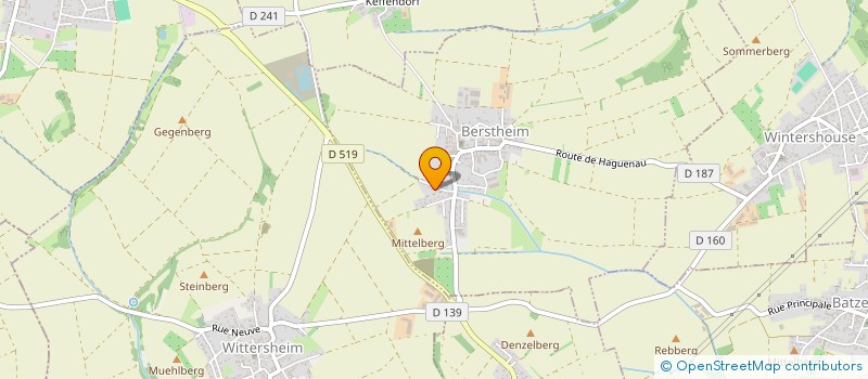 localisation de l'entreprise MADAME JOELLE STEINMETZ  BERSTHEIM