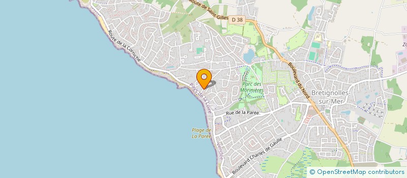 localisation de l'entreprise MADAME JOELLE TEXIER à BRETIGNOLLES-SUR-MER