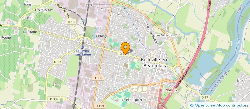 localisation de l'entreprise MADAME JOELLE TISSOT à BELLEVILLE-EN-BEAUJOLAIS