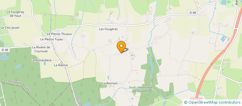 localisation de l'entreprise MADAME JOELLE TROUSSIER  GUIGNEN