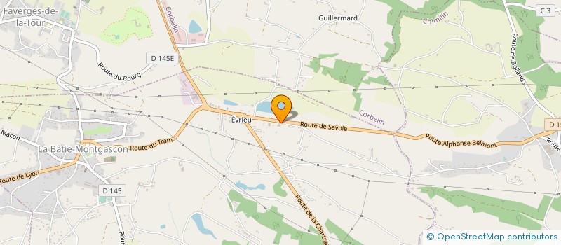 localisation de l'entreprise MADAME JOELLE VACHER  LA BATIE-MONTGASCON