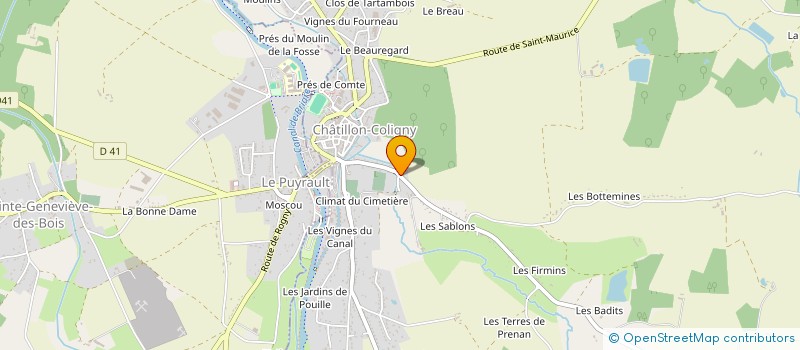 localisation de l'entreprise MADAME JOELLE VAILLANT à CHATILLON-COLIGNY