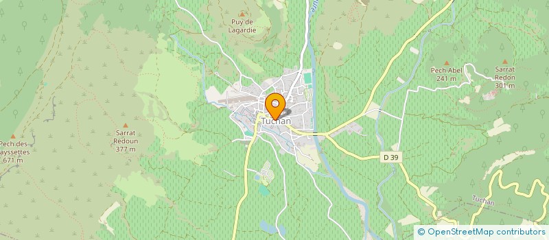 localisation de l'entreprise MADAME JOELLE VALLIN  TUCHAN