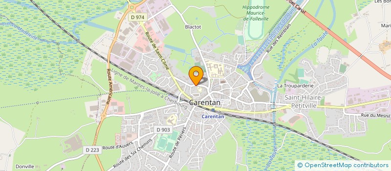 localisation de l'entreprise MADAME JOELLE VASTEL  CARENTAN-LES-MARAIS