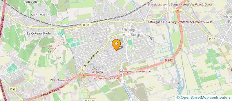 localisation de l'entreprise MADAME JOELLE VEYSSIERE  ENTRAIGUES-SUR-LA-SORGUE