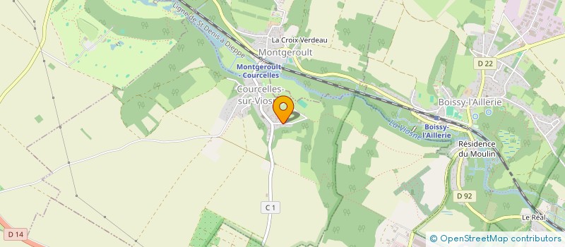 localisation de l'entreprise MADAME JOELLE VIGIER  COURCELLES-SUR-VIOSNE