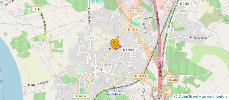 localisation de l'entreprise MADAME JOELLE VINCENT  SAINT-ANDRE-DE-CUBZAC
