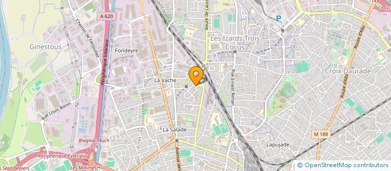 localisation de l'entreprise MADAME JOELLE VIRAPIN à TOULOUSE