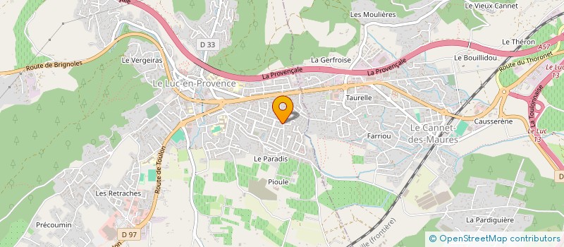 localisation de l'entreprise MADAME JOELLE VOLT  LE LUC